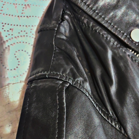 Barney’s Original Leather Moto Jacket - Picture 11 of 14